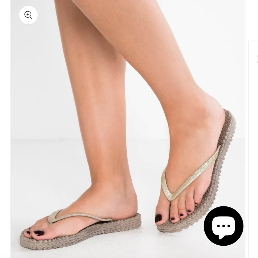 ILSE JACOBSEN Hornback Sparked Texture Flip Flops 41